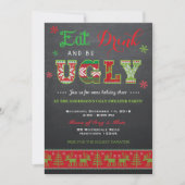 Ugly Sweater Invitation / Ugly Sweater Invite Kaart (Voorkant)