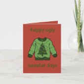 ‘Ugly sweater’ kerst Kaart (Voorkant)