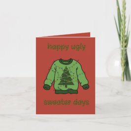 ‘Ugly sweater’ kerst Kaart