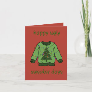 ‘Ugly sweater’ kerst Kaart