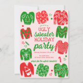 UGLY SWEATER Kerstfeest Schattige Custom Kaart (Voorkant)