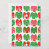UGLY SWEATER Kerstfeest Schattige Custom Kaart (Achterkant)