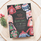 Ugly Sweater | kerstfeestdag in Chalkboard Kaart