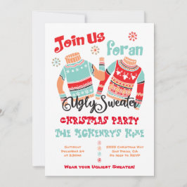 Ugly Sweater Kerstfeestelijke uitnodiging