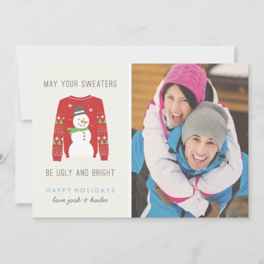 Ugly Sweater kerstkaart (Voorkant)