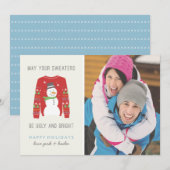 Ugly Sweater kerstkaart (Voorkant / Achterkant)