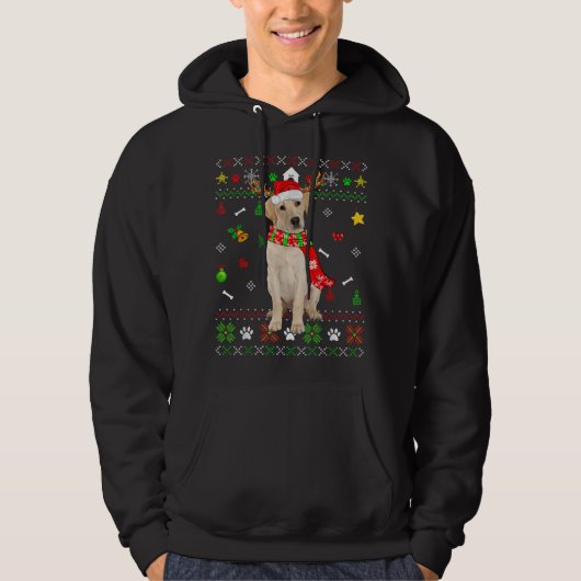 Ugly Sweater kerstlabrador Dog Puppy Xmas Paj (Voorkant)