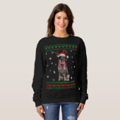 Ugly Sweater Kerstmis Australian Cattle Dog Santa (Voorkant volledig)
