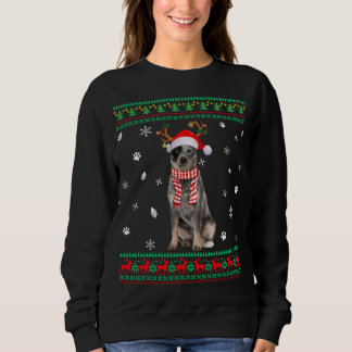Ugly Sweater Kerstmis Australian Cattle Dog Santa