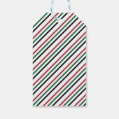 Ugly Sweater Kerstmis Baby shower Cadeaulabel (Achterkant)