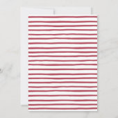 Ugly Sweater Kerstmis Baby shower Kaart (Achterkant)