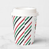 Ugly Sweater Kerstmis Baby shower Papieren Bekers (Rechts)