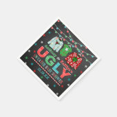 Ugly Sweater Kerstmis Baby shower Servet (Hoek)