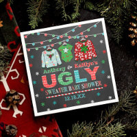 Ugly Sweater Kerstmis Baby shower