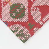 Ugly Sweater Kerstmis Fleece Deken (Hoek)