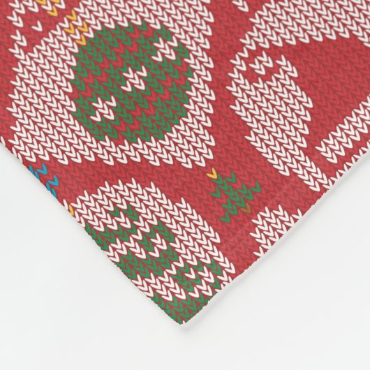Ugly Sweater Kerstmis Fleece Deken (Hoek)