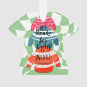 Ugly Sweater Kerstmis Ornament (achterkant)