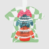 Ugly Sweater Kerstmis Ornament (voorkant)