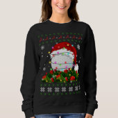 Ugly Sweater Kerstmis Pajama Lights Golf Sport Lo (Voorkant)