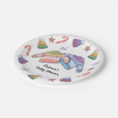 Ugly Sweater Kerstmis Papieren Bordje (Gekanteld)