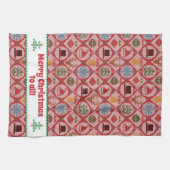 Ugly Sweater Kerstmis Theedoek (Horizontaal)