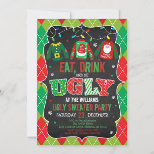 Ugly Sweater Kerstparty Kaart