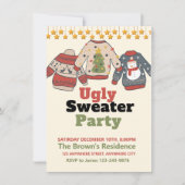 Ugly Sweater Kerstparty Kaart (Voorkant)
