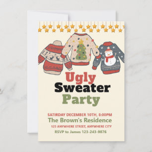Ugly Sweater Kerstparty Kaart