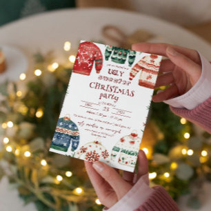 Ugly Sweater Kerstparty Kaart