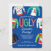 Ugly Sweater Kerstparty Kaart (Voorkant)