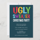 Ugly Sweater Kerstparty Kaart (Voorkant)