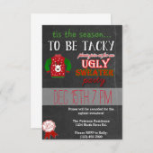 Ugly Sweater Kerstparty Kaart (Voorkant / Achterkant)