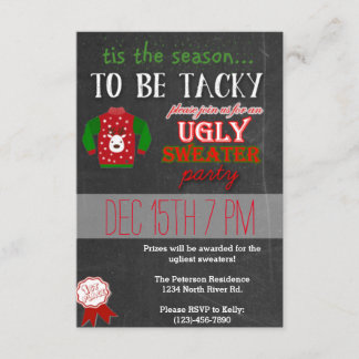 Ugly Sweater Kerstparty Kaart