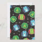 Ugly Sweater Kerstparty Kaart (Achterkant)