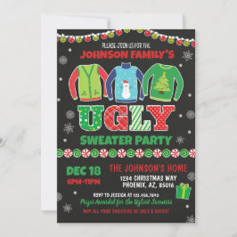 Ugly Sweater Kerstparty Kaart