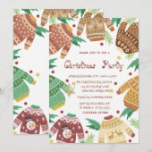 Ugly Sweater Kerstparty Kaart (Voorkant / Achterkant)