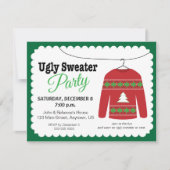 Ugly Sweater Kerstparty Kaart (Voorkant)