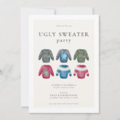Ugly Sweater Kerstparty nodigt uit Kaart (Voorkant)