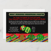Ugly Sweater Kerstparty nodigt uit Kaart (Voorkant / Achterkant)