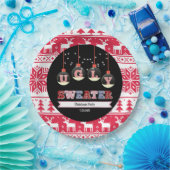 Ugly Sweater Kerstparty Papieren Bordje (Feest)
