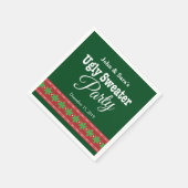Ugly Sweater Kerstparty, persoonlijk Servet (Hoek)