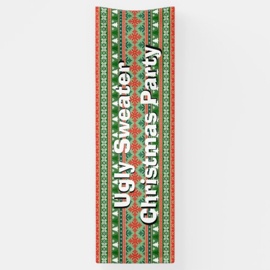 Ugly Sweater Kerstparty Spandoek (Verticaal)