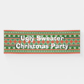 Ugly Sweater Kerstparty Spandoek (Horizontaal)