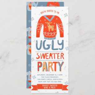 Ugly Sweater Kerstparty Uitnodiging