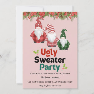 Ugly Sweater Kerstparty Uitnodiging