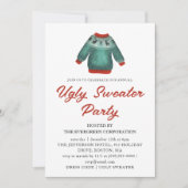 Ugly Sweater Kerstparty Uitnodiging (Voorkant)