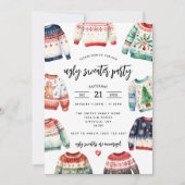 Ugly Sweater Kerstparty Uitnodiging (Voorkant)
