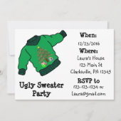 Ugly Sweater Kerstparty Uitnodiging (Voorkant)