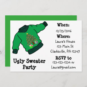 Ugly Sweater Kerstparty Uitnodiging