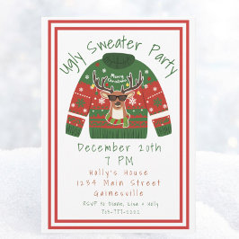 Ugly Sweater Kerstparty Uitnodiging